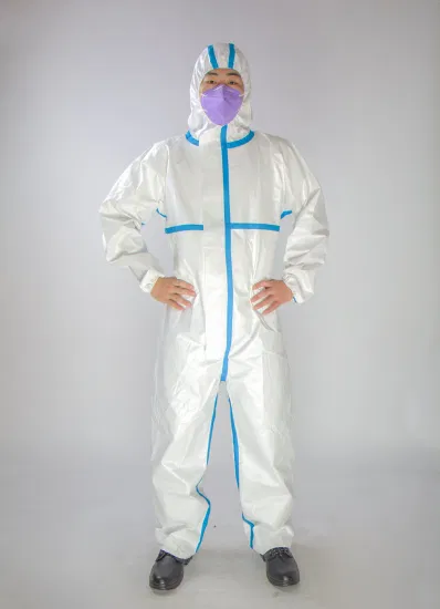 FDA FR13485 blanc imperméable jetable stérilisé vêtements de protection médicale échantillon gratuit disponible OEM usine d'approvisionnement PPE combinaison