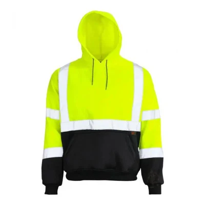 Sweat à capuche jaune haute visibilité, vêtements de travail de sécurité réfléchissants et respirants, sweat à capuche